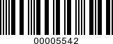 Barcode Image 00005542