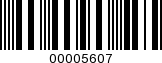 Barcode Image 00005607