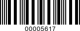 Barcode Image 00005617