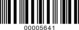 Barcode Image 00005641