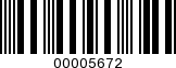 Barcode Image 00005672