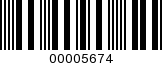 Barcode Image 00005674