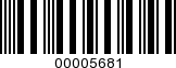 Barcode Image 00005681