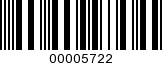Barcode Image 00005722