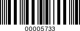 Barcode Image 00005733