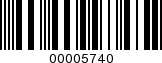 Barcode Image 00005740