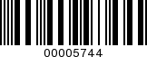 Barcode Image 00005744