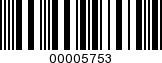 Barcode Image 00005753