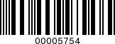 Barcode Image 00005754