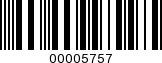 Barcode Image 00005757