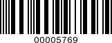 Barcode Image 00005769