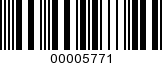 Barcode Image 00005771