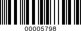 Barcode Image 00005798