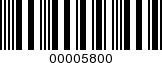 Barcode Image 00005800