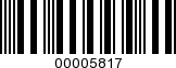 Barcode Image 00005817