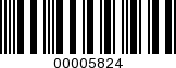 Barcode Image 00005824