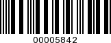 Barcode Image 00005842