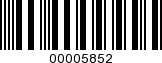 Barcode Image 00005852