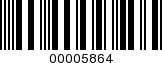 Barcode Image 00005864