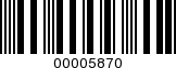 Barcode Image 00005870