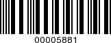 Barcode Image 00005881