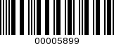 Barcode Image 00005899