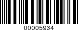 Barcode Image 00005934