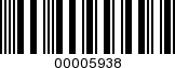 Barcode Image 00005938