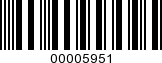 Barcode Image 00005951