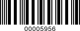 Barcode Image 00005956