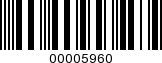 Barcode Image 00005960