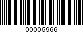 Barcode Image 00005966