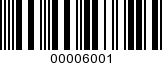 Barcode Image 00006001