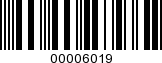 Barcode Image 00006019