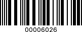 Barcode Image 00006026