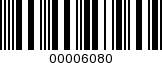 Barcode Image 00006080