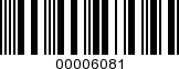Barcode Image 00006081