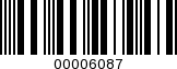 Barcode Image 00006087