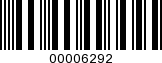 Barcode Image 00006292