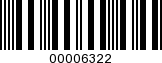 Barcode Image 00006322