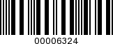 Barcode Image 00006324