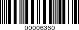 Barcode Image 00006360