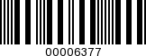 Barcode Image 00006377