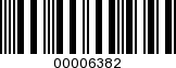 Barcode Image 00006382