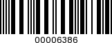 Barcode Image 00006386