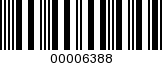 Barcode Image 00006388