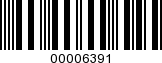 Barcode Image 00006391
