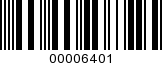 Barcode Image 00006401