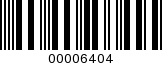 Barcode Image 00006404