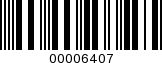 Barcode Image 00006407
